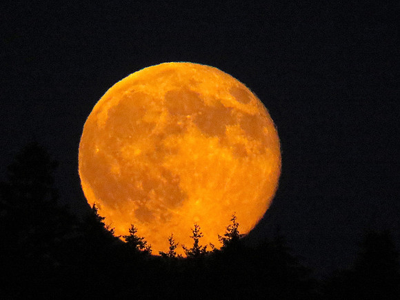 Super Moon rising, July 12